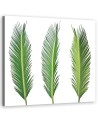 Modern Canvas painting for living room - Green leaves | FEEBY