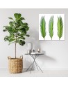 Modern Canvas painting for living room - Green leaves | FEEBY