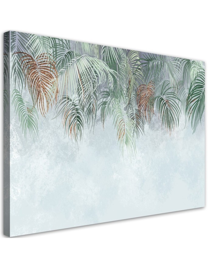 Modern Canvas painting for bedroom - Palm leaves | FEEBY