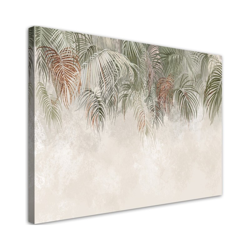 Printed picture on Canvas for living room - Palm leaves. Buy now| | FEEBY