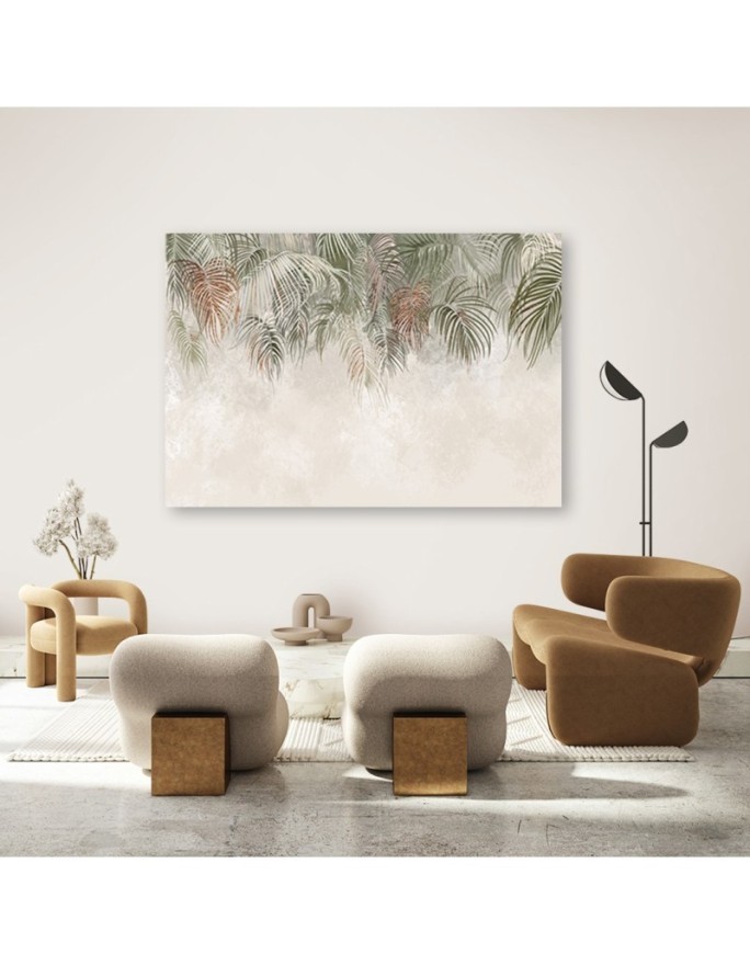 Printed picture on Canvas for living room - Palm leaves. Buy now| | FEEBY
