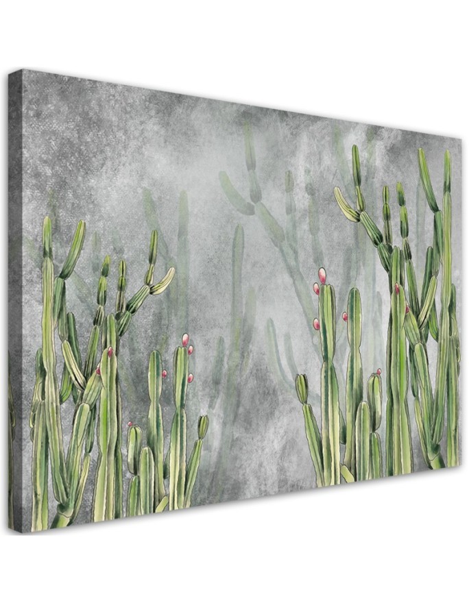 Living room modern wall art painting - Cactus plants | FEEBY
