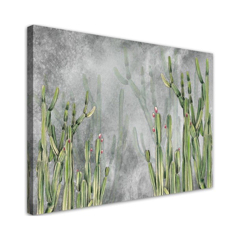 Living room modern wall art painting - Cactus plants | FEEBY