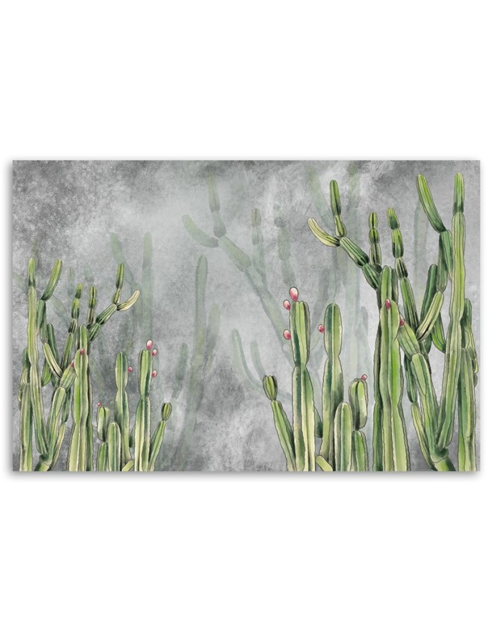 Living room modern wall art painting - Cactus plants | FEEBY
