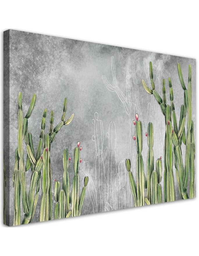 Printed canvas wall art painting - Cactus plants | FEEBY