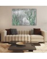 Modern wall art painting on canvas - Large desert cactus | FEEBY
