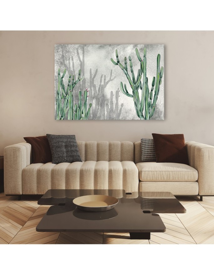 Printed canvas wall art painting - Large desert cactus | FEEBY