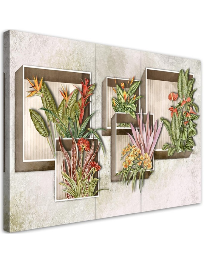 Canvas prints for modern living room - Flowers bouquets | FEEBY