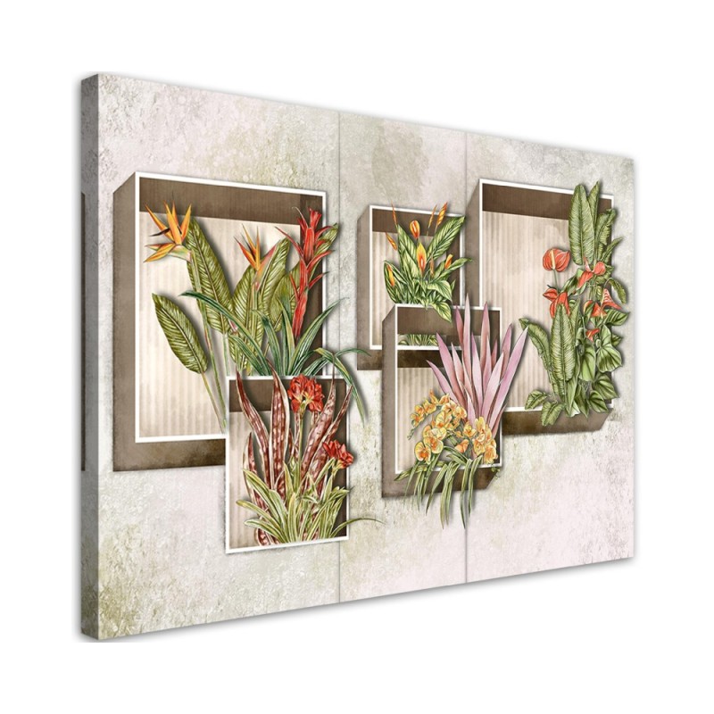 Canvas prints for modern living room - Flowers bouquets | FEEBY
