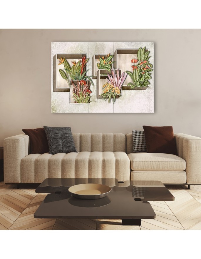 Canvas prints for modern living room - Flowers bouquets | FEEBY