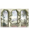 Canvas prints modern for living room - Columns and arches with ivy | FEEBY