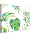 Modern Canvas painting for office - Monstera leaves | FEEBY