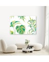 Modern Canvas painting for office - Monstera leaves | FEEBY