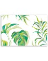 Modern Canvas painting for office - Monstera leaves | FEEBY