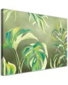 Wall art painting for the office - Monstera leaves | FEEBY