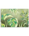 Wall art painting for the office - Monstera leaves | FEEBY