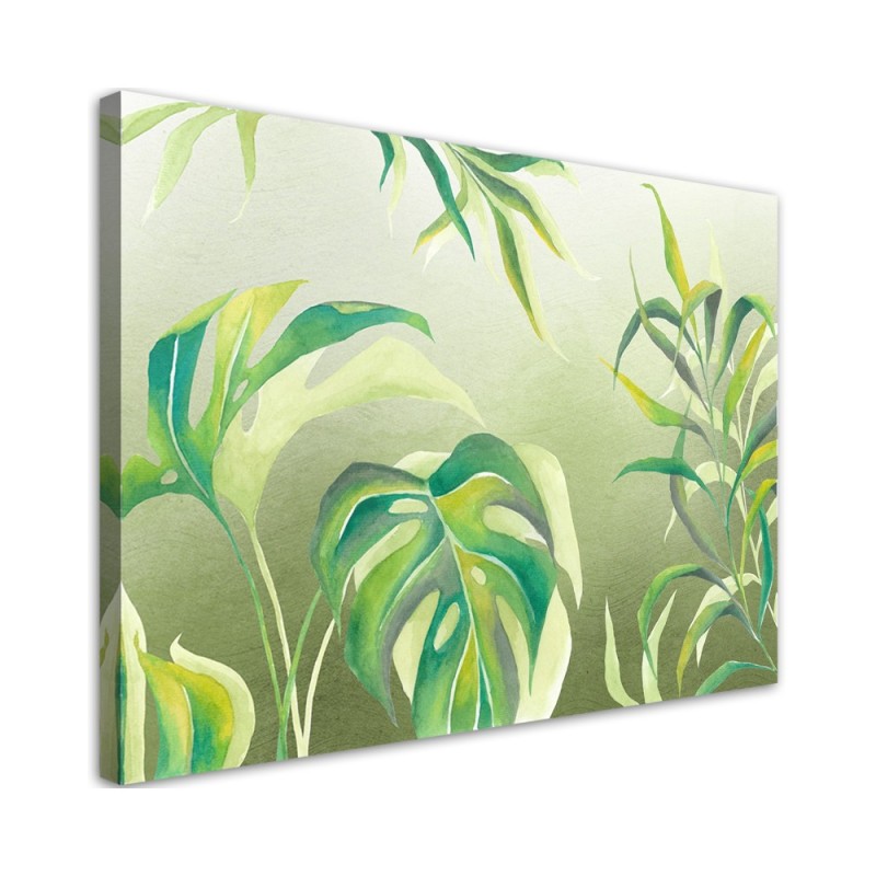 Canvas prints for modern living room - Monstera leaves | FEEBY