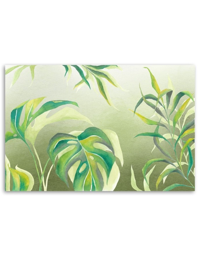 Canvas prints for modern living room - Monstera leaves | FEEBY