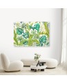 Exotic canvas painting - Monstera leaves | FEEBY
