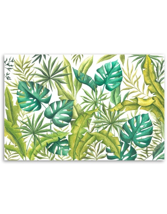 Exotic canvas painting - Monstera leaves | FEEBY