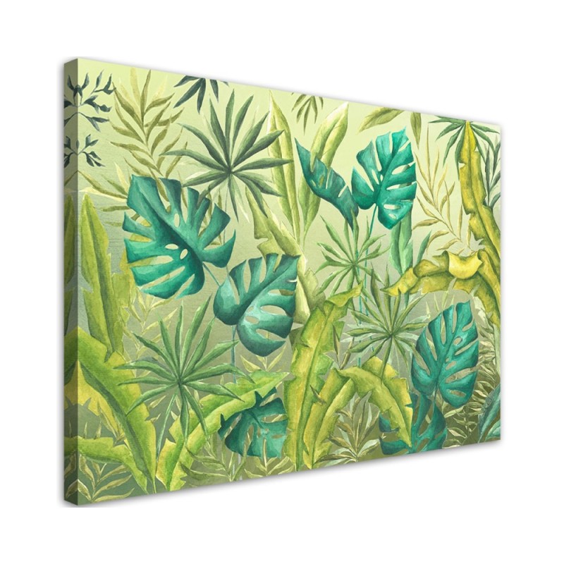 Print Canvas prints for the study - Monstera leaves | FEEBY