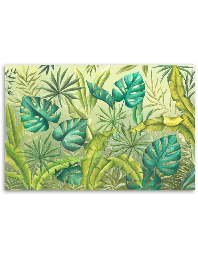 Print Canvas prints for the study - Monstera leaves | FEEBY