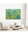 Wall art painting for bedroom modern - Monstera leaves | FEEBY