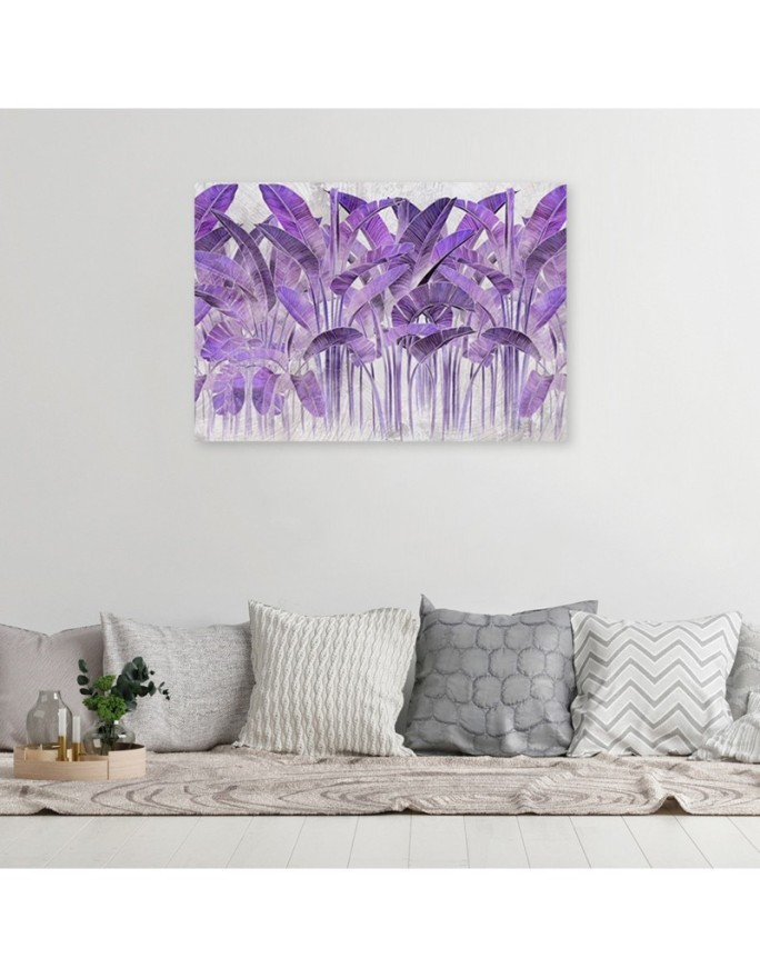 Canvas painting - Purple banana leaves | FEEBY