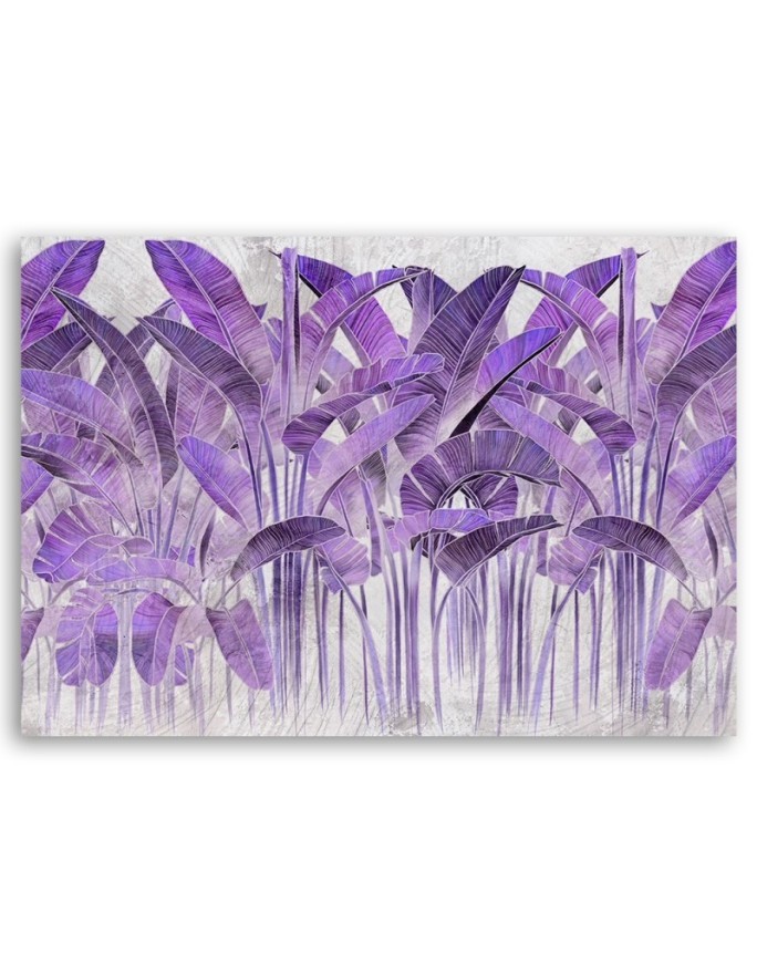 Canvas painting - Purple banana leaves | FEEBY