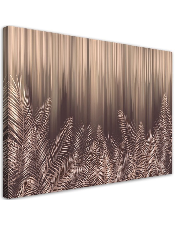 Canvas print - Exotic palm tree leaves 3D | FEEBY