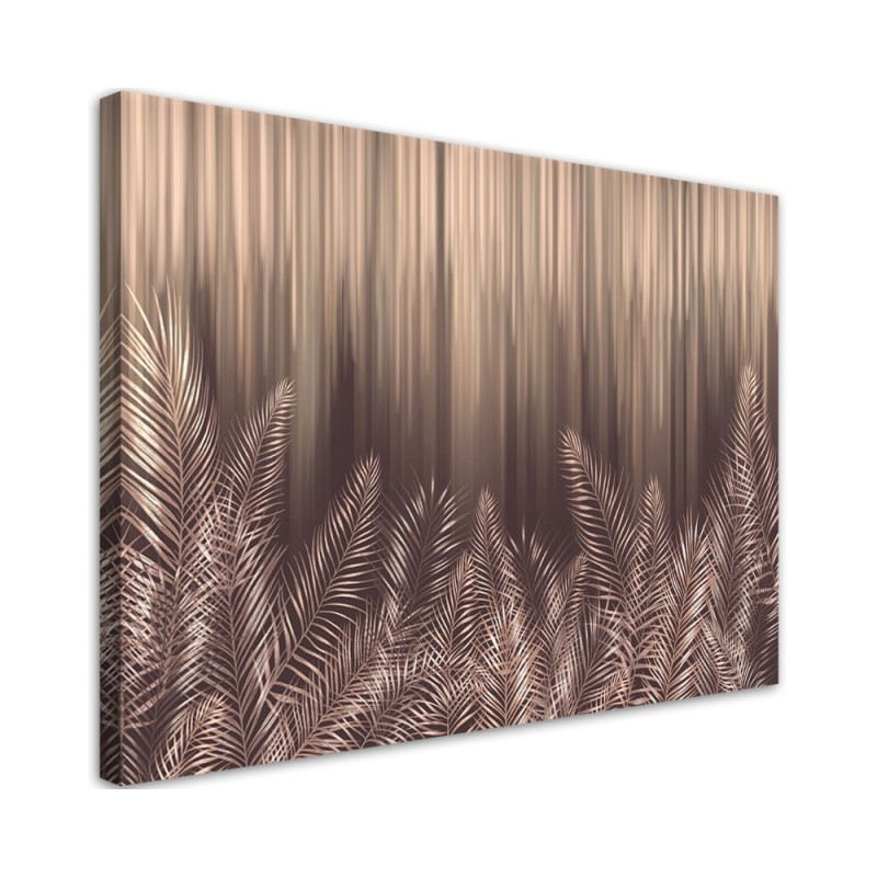 Canvas print - Exotic palm tree leaves 3D | FEEBY
