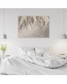 Wall art Canvas painting for living room - Palm leaves on concrete 3D | FEEBY