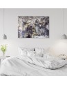Canvas prints for bedroom print - Golden fern leaves | FEEBY