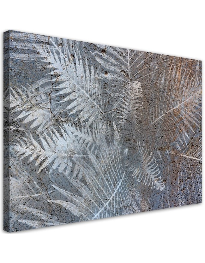 Canvas painting for bedroom, bathroom - Fern leaves | FEEBY