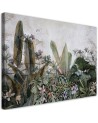 Canvas print - Exotic tropical leaves on concrete | FEEBY