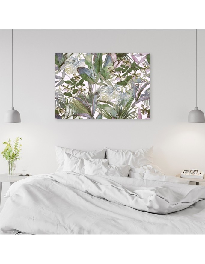 Canvas painting - Tropical monstera leaves | FEEBY