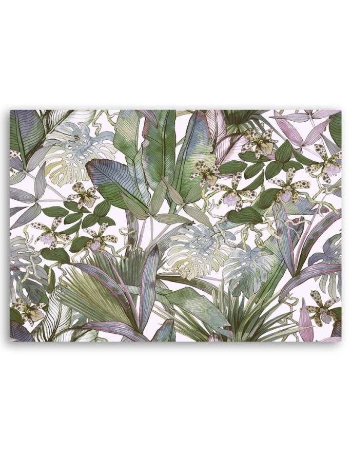 Canvas painting - Tropical monstera leaves | FEEBY