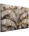 Canvas print - Palm leaves jungle on imitation concrete | FEEBY