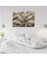 Canvas print - Palm leaves jungle on imitation concrete | FEEBY