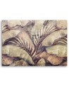 Modern wall art painting - Palm tree leaves jungle on imitation concrete | FEEBY