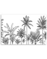 Canvas prints for youth room - Black and white palm trees | FEEBY