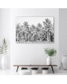 Modern canvas painting - Black and white palm trees in the jungle | FEEBY