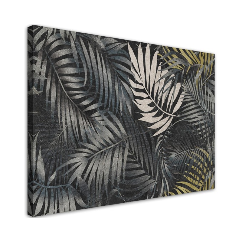 Exotic plants Canvas prints - Dark tropical leaves nature | FEEBY