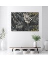 Exotic plants Canvas prints - Dark tropical leaves nature | FEEBY