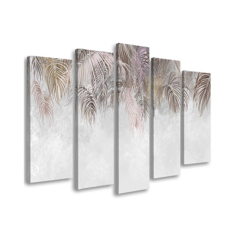 Multipart painting for bedroom - Palm leaves | FEEBY