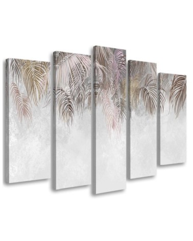 Multipart painting for bedroom - Palm leaves | FEEBY