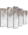 Multipart painting for bedroom - Palm leaves | FEEBY
