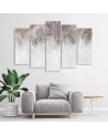 Multipart painting for bedroom - Palm leaves | FEEBY