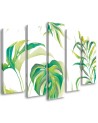 Five-piece painting for bedroom - Monstera leaves | FEEBY
