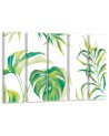 Five-part painting for the study - Monstera leaves | FEEBY